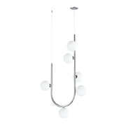 Contour 6-Light Cord Hung Pendant in Polished Chrome