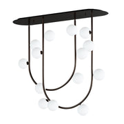 Contour 14-Light Fixed Stem Pendant in Brushed Bronze