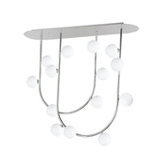 Contour 14-Light Fixed Stem Pendant in Polished Chrome
