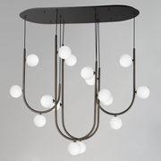 Contour 16-Light Cord Hung Pendant in Brushed Bronze