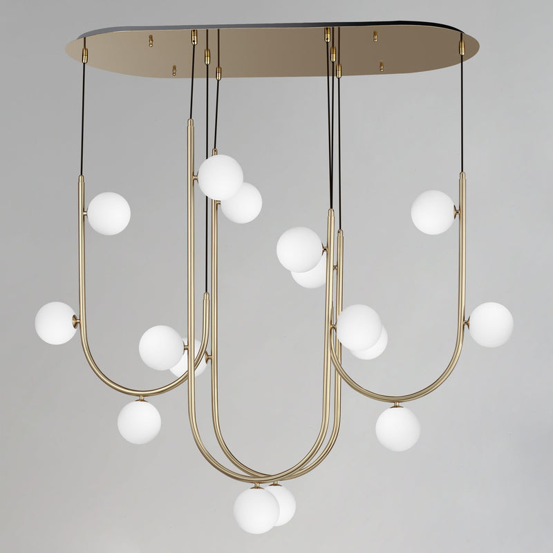 Contour 16-Light Cord Hung Pendant in Heritage