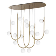 Contour 16-Light Cord Hung Pendant in Heritage
