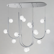 Contour 16-Light Cord Hung Pendant in Polished Chrome