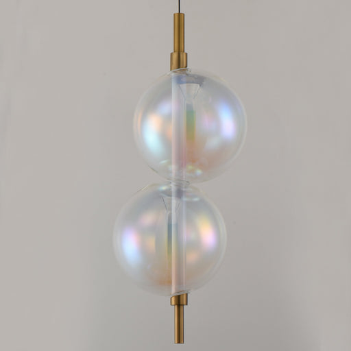 Dreamer 18" LED Single Pendant in Natural Aged Brass