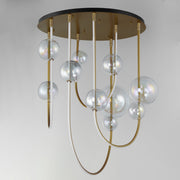 Dreamer Round LED Pendant in Natural Aged Brass