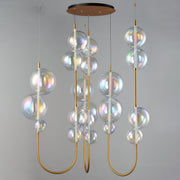 Dreamer 54" LED Cord Hung Pendant in Natural Aged Brass