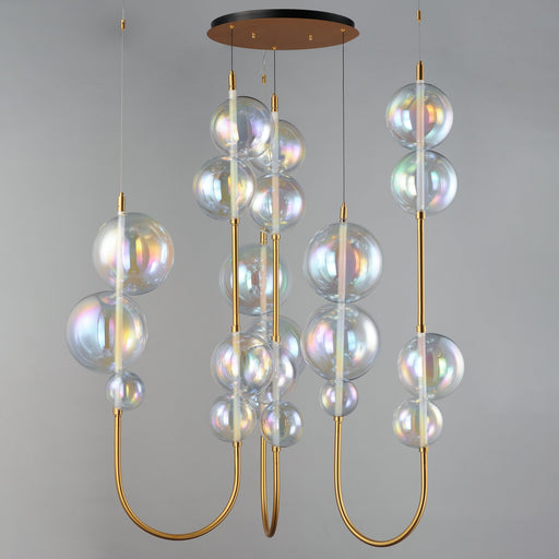 Dreamer 54" LED Cord Hung Pendant in Natural Aged Brass