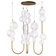 Dreamer 54" LED Cord Hung Pendant in Natural Aged Brass