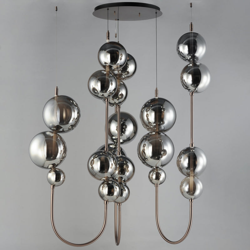 Dreamer 54" LED Cord Hung Pendant in Black Chrome