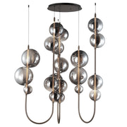 Dreamer 54" LED Cord Hung Pendant in Black Chrome