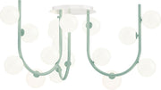 Contour 15-Light Made to Order Chandelier in Stratton Blue