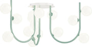 Contour 18-Light Made to Order Chandelier in Stratton Blue