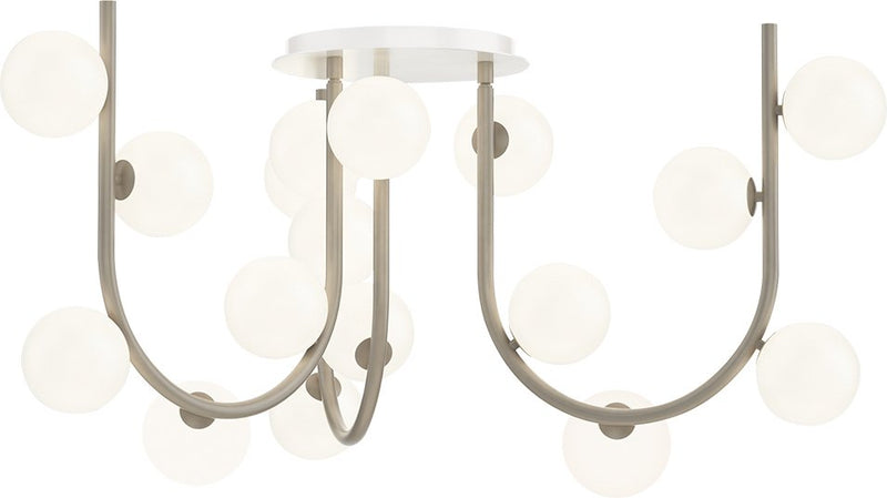 Contour 18-Light Made to Order Chandelier in Taupe