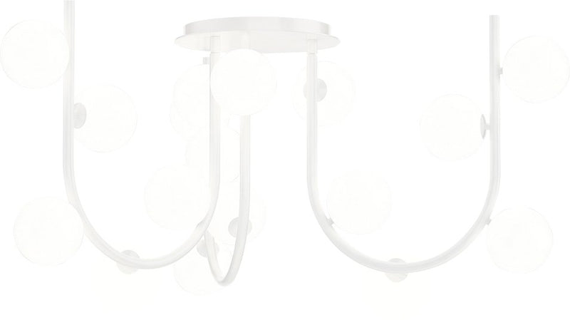 Contour 18-Light Made to Order Chandelier in White