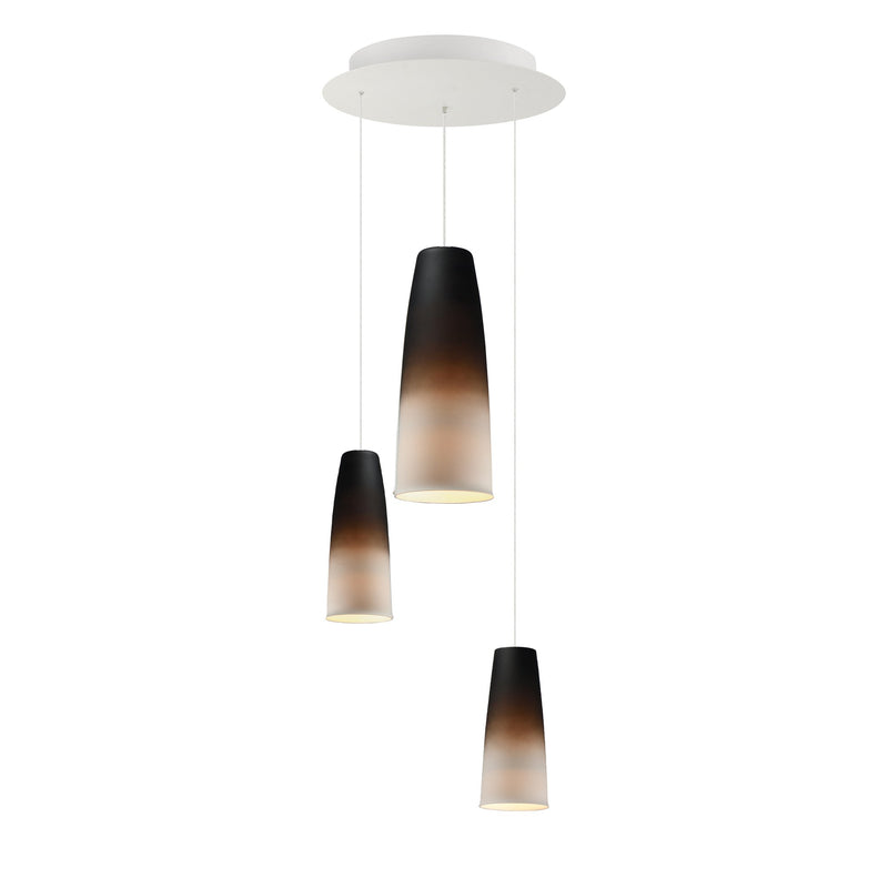 Stream 3-Light LED Pendant in White