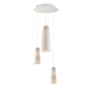 Stream 3-Light LED Pendant in White