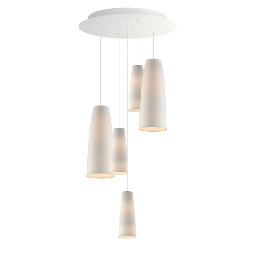 Stream 5-Light LED Pendant in White