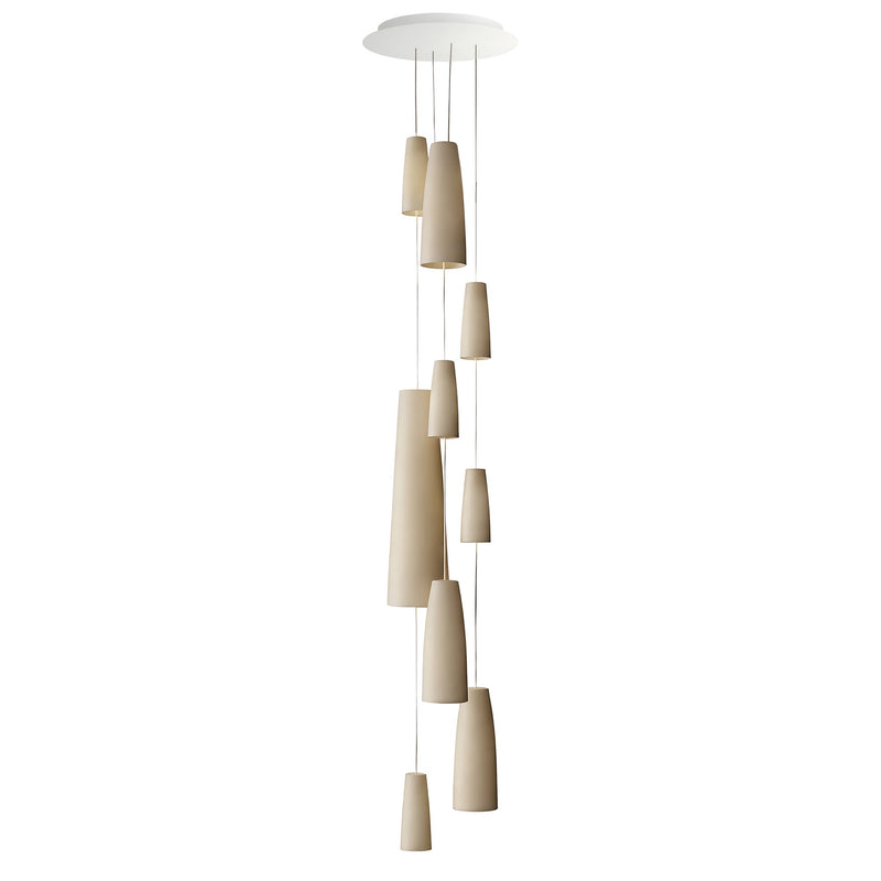 Stream 9-Light LED Chain Pendant in White