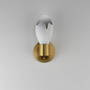 Burgeon LED Wall Sconce in Natural Aged Brass