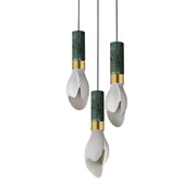 Burgeon 3-Light Pendant in Natural Aged Brass