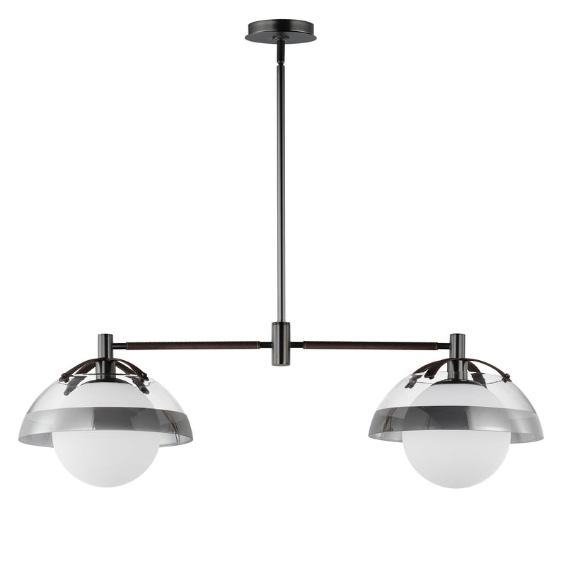 Domain 2-Light Pendant in Gunmetal