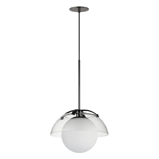Domain 14" Pendant in Black Chrome