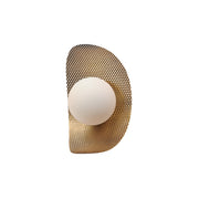 Chips 1-Light Wall Sconce in Natural Aged Brass