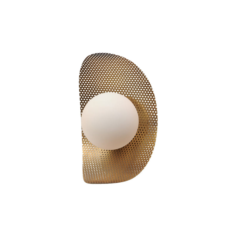 Chips 1-Light Wall Sconce in Natural Aged Brass