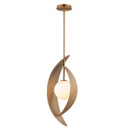 Chips 1-Light Pendant in Natural Aged Brass
