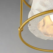 Shroud 1-Light Pendant in Natural Aged Brass