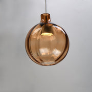 Ray Dance LED Globe Pendant in Brushed Aluminum