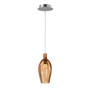 Ray Dance LED Olive Pendant in Brushed Aluminum