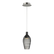 Ray Dance LED Olive Pendant in Brushed Aluminum