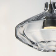 Ray Dance LED Lampion Pendant in Brushed Aluminum
