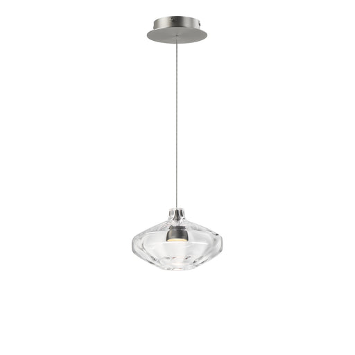 Ray Dance LED Lampion Pendant in Brushed Aluminum