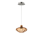 Ray Dance LED Lampion Pendant in Brushed Aluminum