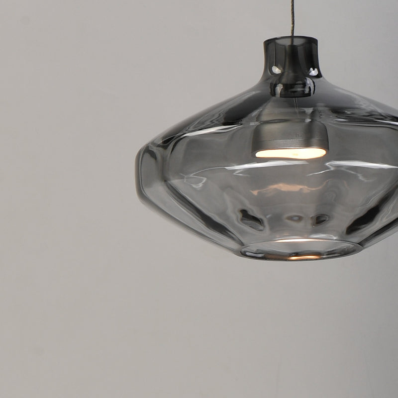 Ray Dance LED Lampion Pendant in Brushed Aluminum