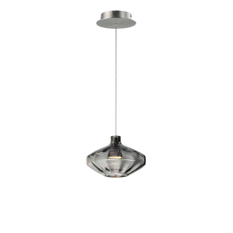 Ray Dance LED Lampion Pendant in Brushed Aluminum