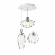 Ray Dance 3-Light LED Multi-Pendant in Brushed Aluminum