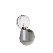 Ray Dance LED Wall Sconce - Globe in Brushed Aluminum