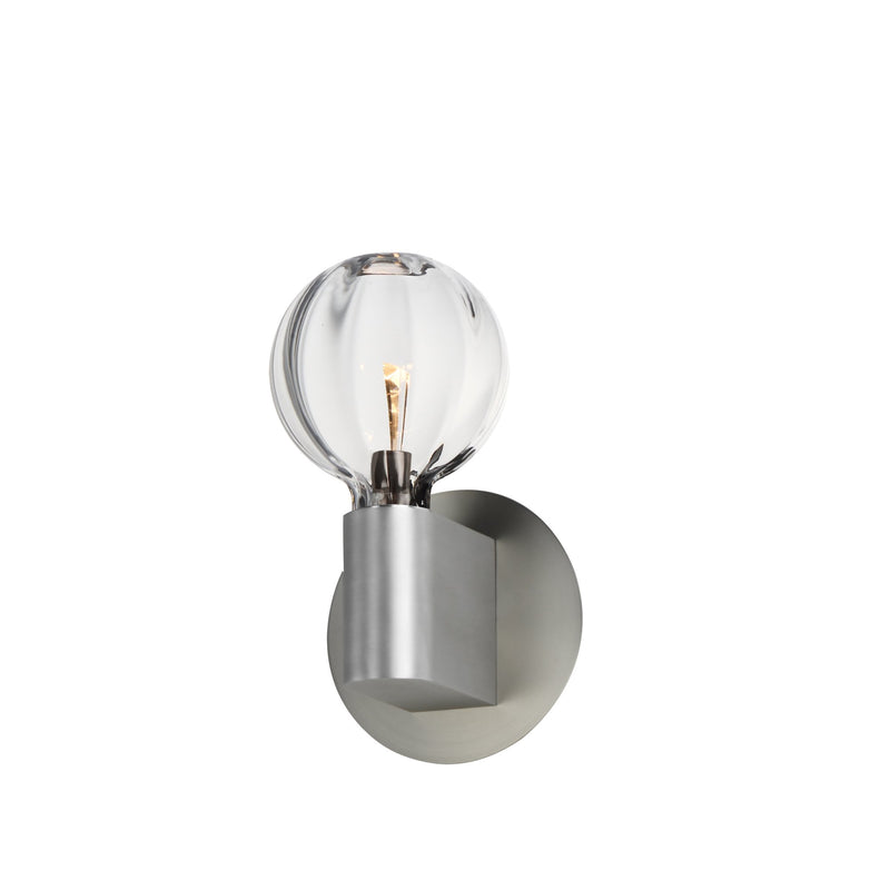 Ray Dance LED Wall Sconce - Globe in Brushed Aluminum