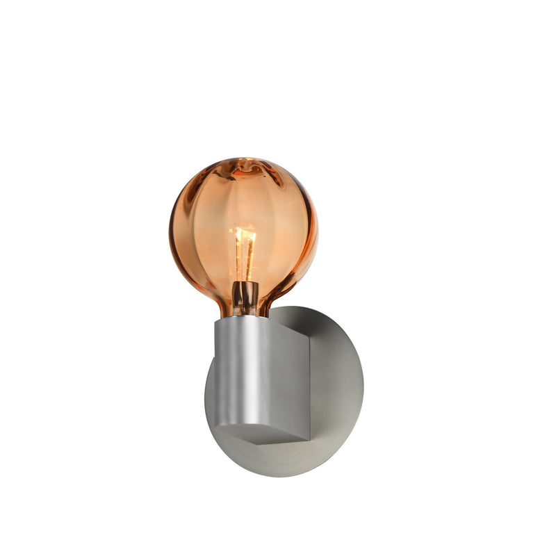 Ray Dance LED Wall Sconce - Globe in Brushed Aluminum
