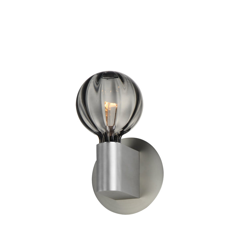 Ray Dance LED Wall Sconce - Globe in Brushed Aluminum