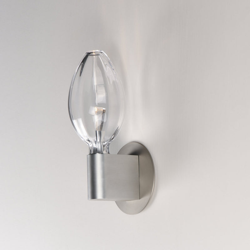 Ray Dance LED Wall Sconce - Olive in Brushed Aluminum