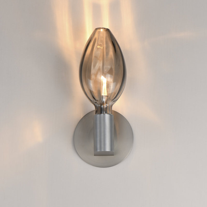 Ray Dance LED Wall Sconce - Olive in Brushed Aluminum
