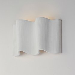 Curtain Call Wall Sconce in White / Gold