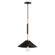 Cavalier 11" Pendant in Natural Aged Brass