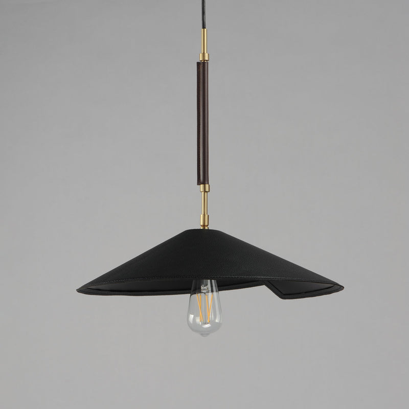 Cavalier 16" Pendant in Natural Aged Brass