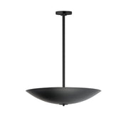 Vesta 24" LED Pendant/Semi-Flush in Black