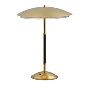 Prismatic LED Table Lamp in Natural Aged Brass